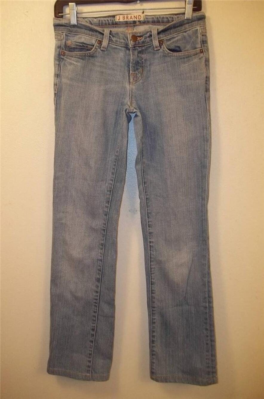 J Brand Blue Denim Cotton & Spandex CIGARETTE LEG Jeans 26